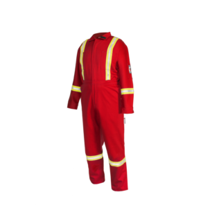 Premium Hi-Vis FR Safety Coverall | Standard Configuration | Size 36R-62R | Red