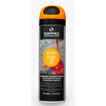 Orange Soppec, Fluo TP, highly fluorescent worksite marking paint, 12oz.