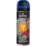 Blue Soppec, Fluo TP, highly fluorescent worksite marking paint, 12oz.