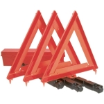 Flare kit, triangles x 3 in carry case