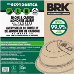 Smoke-CO combo alarm 120V, battery back up